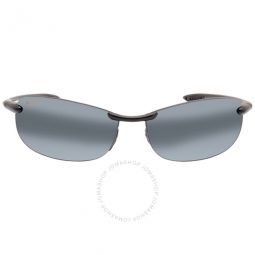 Makaha Grey Oval Unisex Sunglasses