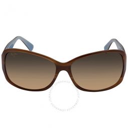 Nalani Polarized HCL Bronze Rectangular Ladies Sunglasses