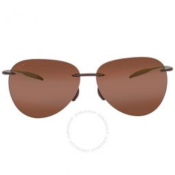 Sugar Beach HCL Bronze Oval Unisex Sunglasses
