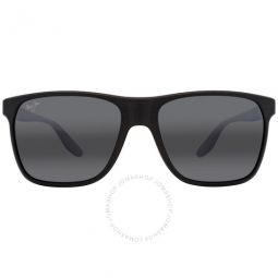 Pailolo Neutral Grey Rectangular Unisex Sunglasses