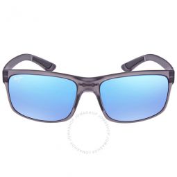 Pokowai Arch Blue Hawaii Rectangular Mens Sunglasses