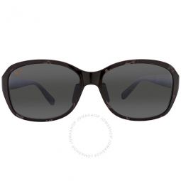 Koki Beach Nuetral Grey Rectangular Ladies Sunglasses