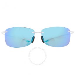 Akau Blue Hawaii Rectangular Unisex Sunglasses