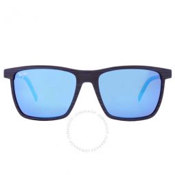 One Way Blue Hawaii Rectangular Mens Sunglasses