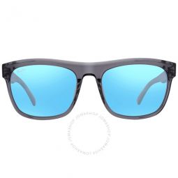 S-Turns Blue Hawaii Rectangular Mens Sunglasses