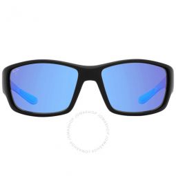 Local Kine Blue Hawaii Rectangular Mens Sunglasses