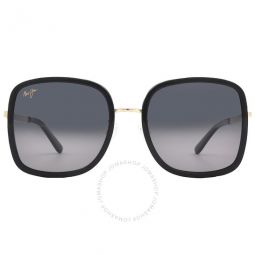 Pua Neutral Grey Square Unisex Sunglasses