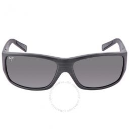 Wassup Polarized Grey Rectangular Unisex Sunglasses
