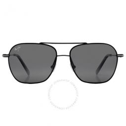 Mano Neutral Grey Navigator Unisex Sunglasses
