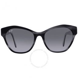 Kila Neutral Grey Browline Ladies Sunglasses
