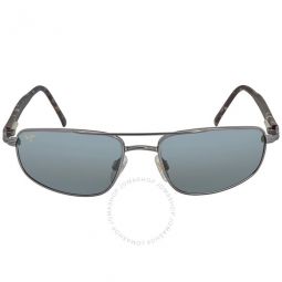 Kahuna Polarized Grey-Black Pilot Mens Sunglasses