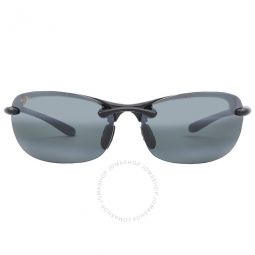 Hanalei Universal Fit Neutral Grey Wrap Unisex Sunglasses