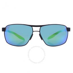 The Bird MAUIGreen Rectangular Mens Sunglasses