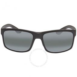 Pokowai Arch Nuetral Grey Square Unisex Sunglasses