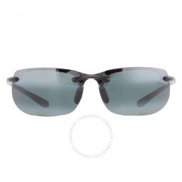 Banyans Universal Fit Neutral Grey Wrap Unisex Sunglasses