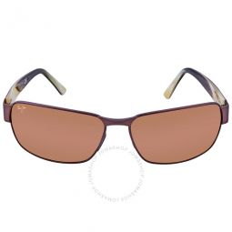Black Coral HCL Bronze Rectangular Unisex Sunglasses