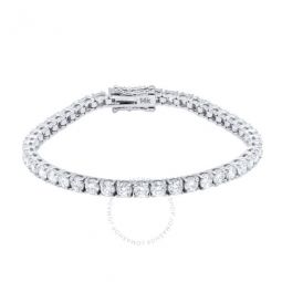 8.32 Carat Round White Diamond ( F-G / VS1 ) Prong Set 7 Tennis Bracelet For Women In 14K Solid White Gold