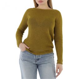Giolino Linen Boatneck Sweater, Size X-Small