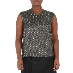 Tprinta Silk Twill Reversible Sleeveless Top, Brand Size 44 (US Size 10)