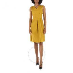 Estremo Stretch Sleeveless Pleated Dress, Brand Size 44 (US Size 10)