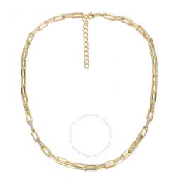 14K Yellow Gold Plated Cubic Zirconia Necklace