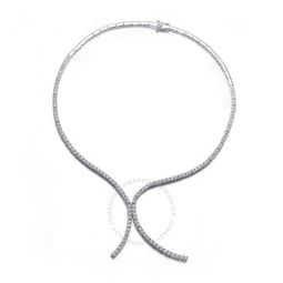 Sterling Silver Cubic Zirconia Double Tennis Necklace