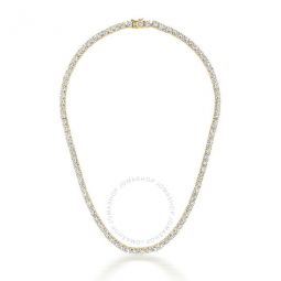 Sterling Silver Cubic Zirconia 3MM Tennis Necklace