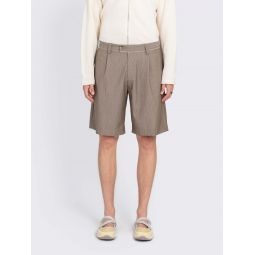 Classic Shorts - Taupe Grey Stripe