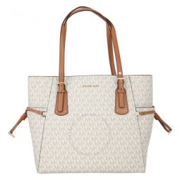 Voyager East West Tote- Vanilla