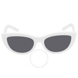 Dark Gray Solid Cat Eye Ladies Sunglasses