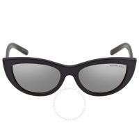 Silver Mirrored Cat Eye Ladies Sunglasses
