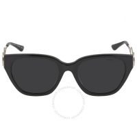 Lake Como Dark Grey Solid Square Ladies Sunglasses