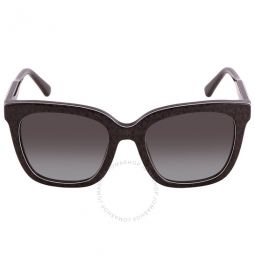 San Marino Dark Grey Gradient Square Ladies Sunglasses