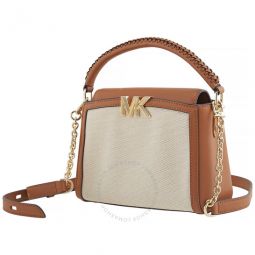 Open Box - Ladies Karlie Small Canvas And Leather Crossbody Bag