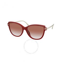 Sorrento Red Gradient Cat Eye Ladies Sunglasses