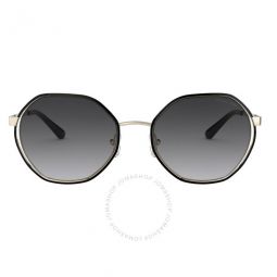 Dark Gray Gradient Irregular Ladies Sunglasses