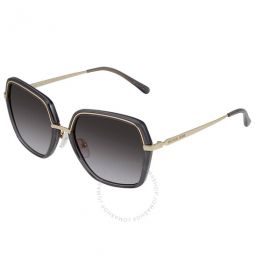 Gray Gradient Square Ladies Sunglasses Naples