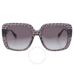 Mallorca Grey Gradient Square Ladies Sunglasses