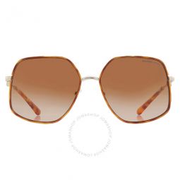 Empire Butterfly Amber Gradient Ladies Sunglasses