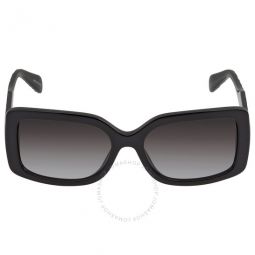 Corfu Dark Gray Gradient Rectangular Ladies Sunglasses