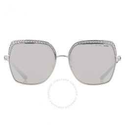Greenpoint Silver Mirror Square Ladies Sunglasses
