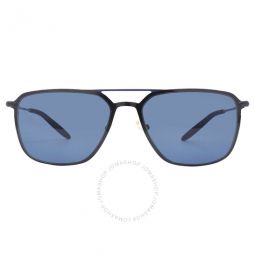 Trenton Blue Solid Pilot Mens Sunglasses