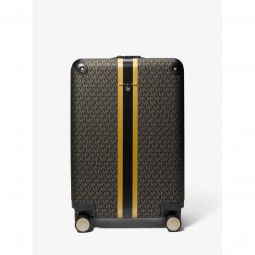 Metallic Logo Stripe Suitcase