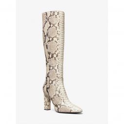 Carly Python Embossed Leather Boot