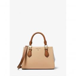 Marilyn Small Color-Block Saffiano Leather Crossbody Bag