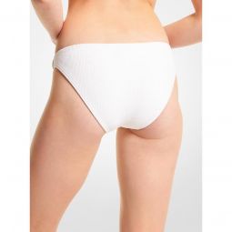 Textured Stretch Bikini Bottom