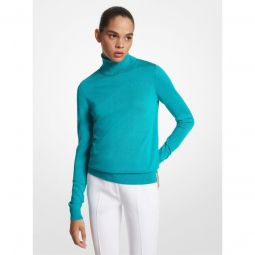 Featherweight Silk Turtleneck Sweater