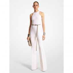 Double Face Stretch Wool Jumpsuit