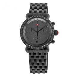 CSX Chronograph Quartz Diamond Black Dial Ladies Watch