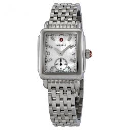 Ladies Deco 16 Mother of Pearl Diamond Dial Watch